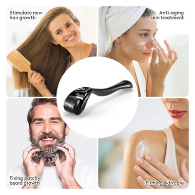 Derma Skin Roller 540 Titanium Micro Needle Anti Ageing Hair Regeneration Growth