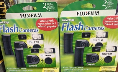 FUJIFILM QUICKSNAP FLASH CAMERAS 2PACKS WITH VALUE 2-CAMS EACH 11/2025