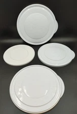 4 Pampered Chef Lid Assortment Lot Various Sizes Replacement LIDS ONLY