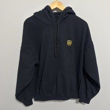 Vintage Y2K UPS United Parcel Service Hoodie XL Embroidered Logo Black