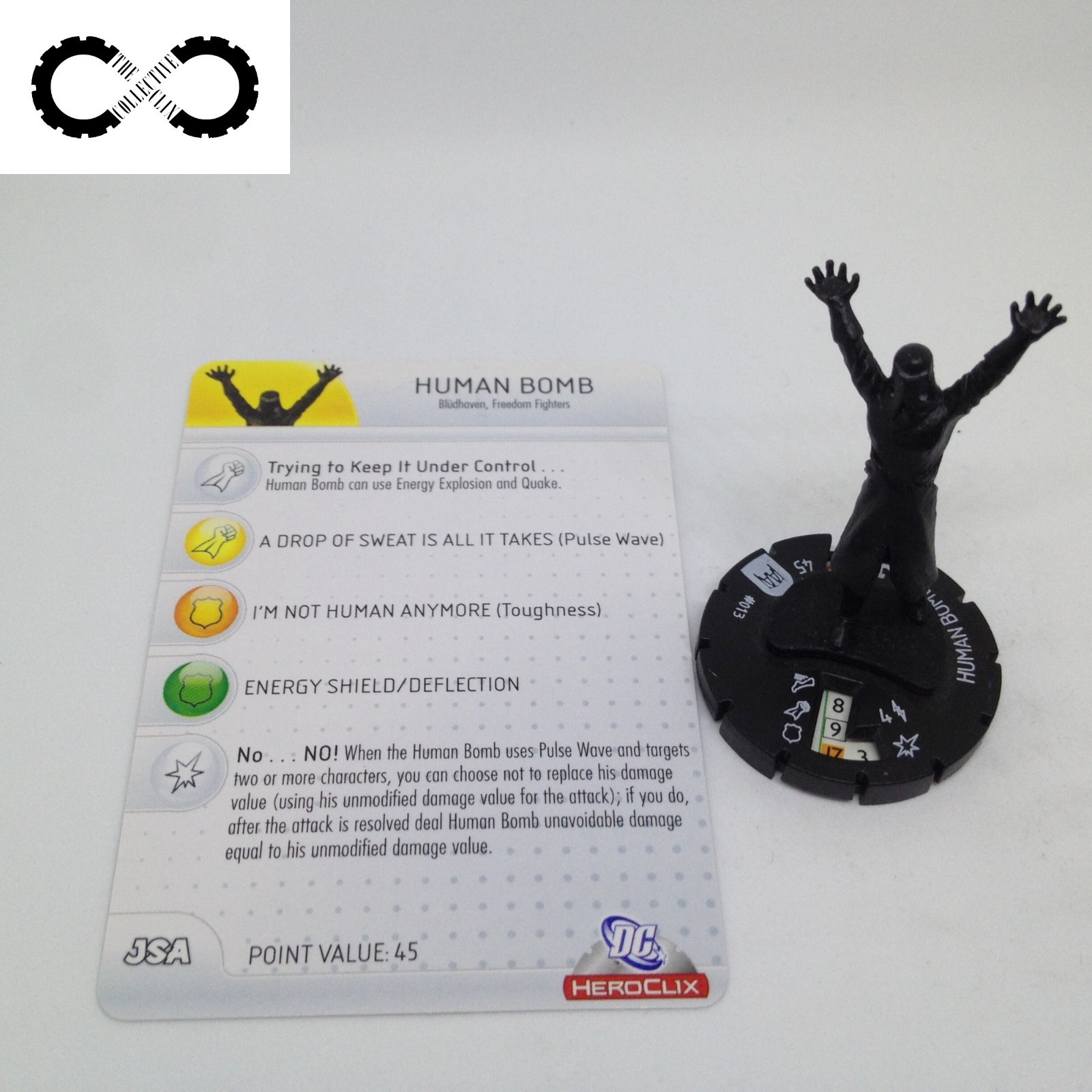 Heroclix - Human Bomb 013 - Arkham Asylum - Common W/ Card | eBay