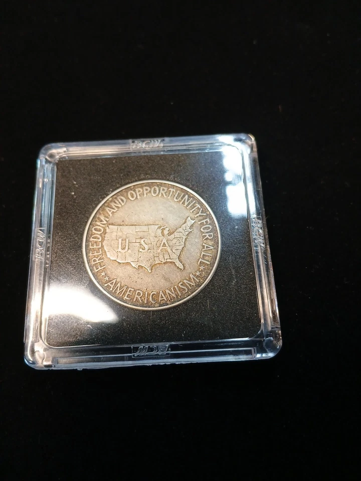 1952 George W. Carver Booker T. Washington Commemorative Silver Half Dollar - Image 2 of 2