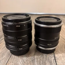 Minolta Extension tube set No. 1, 2, 3 and Extension Tube Set 14mm 21mm 28mm