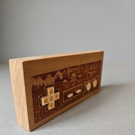 Spitfire Labs NY Nes Nintendo Controller Wooden Laser Engraved Castlevania III