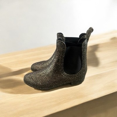 Glitter Chelsea Ankle Boots for Women, Stylish Slip-On Design