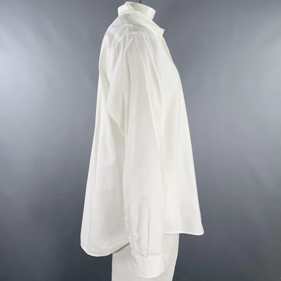 RALPH LAUREN Taglia XXL Bianco Misto Cotone con Bottoni T-Shirt - Immagine 3 di 4