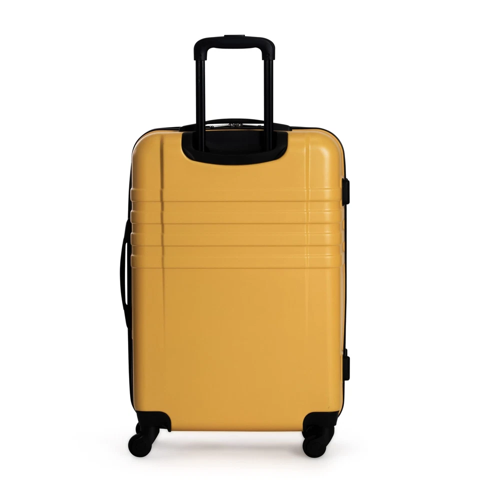 Equipaje vertical de viaje Hereford Spinner, mostaza, 24 pulgadas facturado Foto 3 de 4