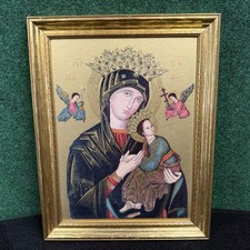Imagen enmarcada de colección de Nuestra Madre del Perpetuo Socorro copia verdadera