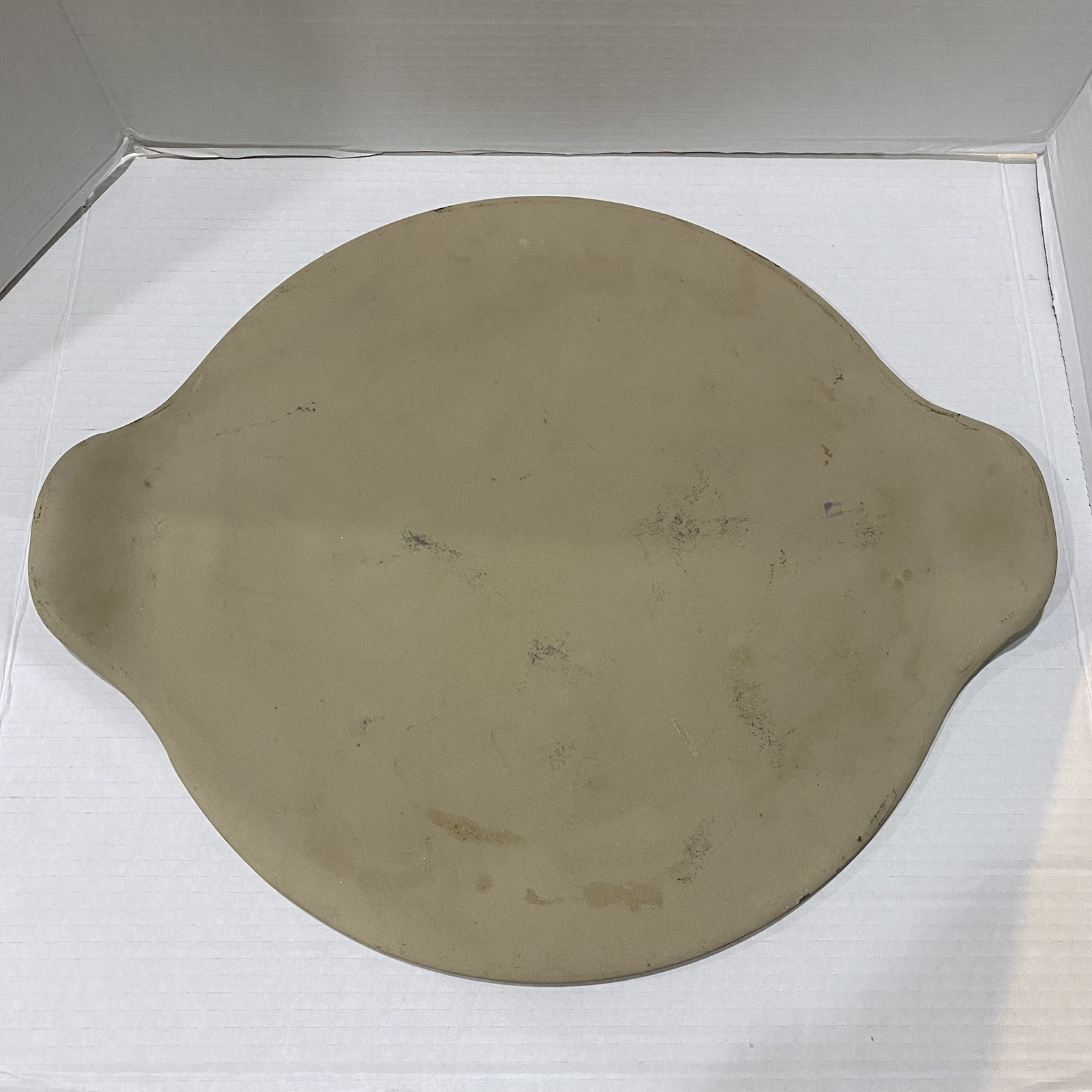 Pampered Chef 15 Inch Large Round Pizza Stone with Handles for Oven