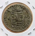 1771 Dutch Netherlands VOC 6 Stuiver Ship ZEELAND Silver Coin_b606