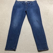 Denizen Levis Jeans Womens 18 Plus Blue Denim Dark Wash High Rise Skinny Leg