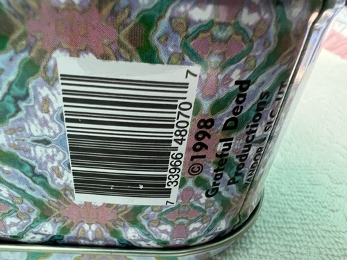 Vintage 1998 Grateful Dead Dancing Bears DiE-Dye Blech Brotdose von Vandor & Rahmen - Bild 8 von 19
