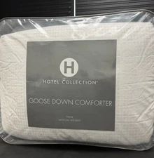 Hotel Collection European White Goose Down TWIN Medium Weight Down Comforter