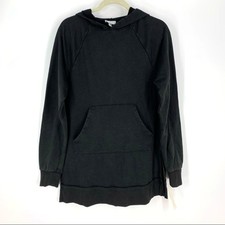 Colsie Hooded Sweatshirt XS Black Kangaroo Pocket NWT