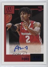 2021 Panini Chronicles Draft Picks Score Rookie Blue 35/75 Aleem Ford Auto 0q65