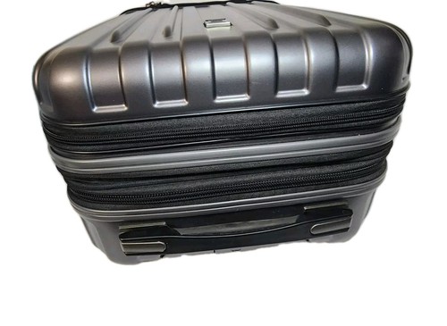 DELSEY Titanium Expandable Hardside Luggage Spinner Carry On Graphite 19” - Picture 17 of 24