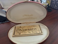 Mikado by Rosita Double Strand Simulated Pearl Necklace In Original Box Cert 13”