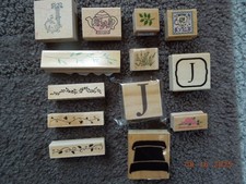 13 Scrapbook Rubber Stamps J LEAVES