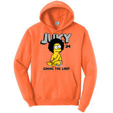NEW STREETWEAR ON DEMAND BART JUICY NEON ORANGE Hoodie SMALL-4XLARGE MADE IN USA