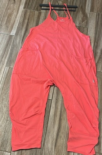 Free People Hot Shot Pullover Einteiler Large Koralle Rosa Rot 0nesie - Bild 1 von 3