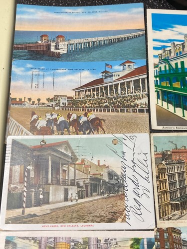 Antike Vintage Postkarten Briefmarkensammlung New Orleans Louisiana alt Lot - Bild 4 von 15
