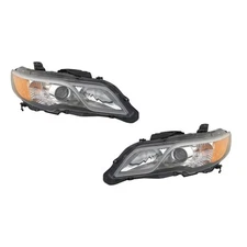 Halogen Headlights Front Lamps Pair Set for 13-15 Acura RDX Left & Right
