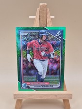 Sabin Ceballos 2024 Bowman Chrome Prospects Green Shimmer Refractor #'d 19/99