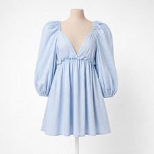 Empire Waist Babydoll Mini Dress Size S Coquette Romantic Fairy Twee Boho