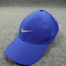 Nike Hat Cap Strap Back Mens Blue Dri-FIT Legacy91 Golf Embroidered Swoosh