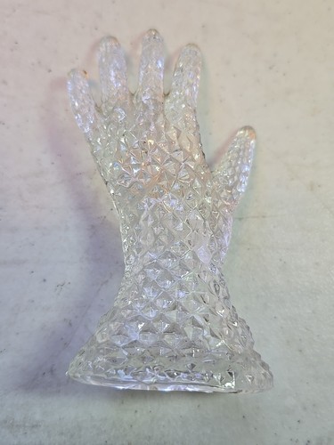 Vintage 1990s Chadwick Miller Inc. Crystal Hand Home Decor Ring Holder - Picture 2 of 2