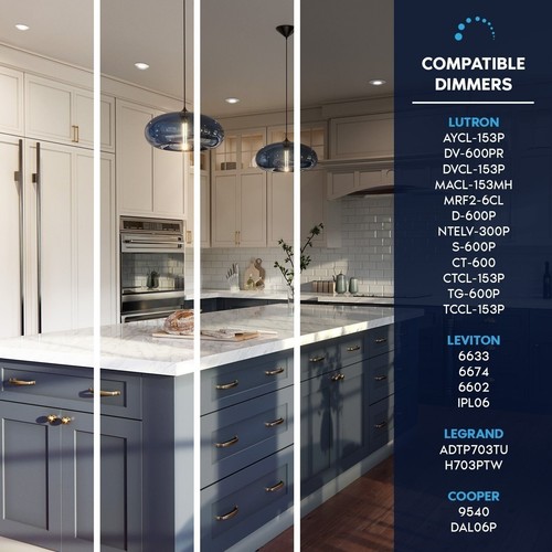 Luxrite 4" Gimbal LED Recessed Light 11W=75W 5CCT, 1000LM Dimmable 4 Pack - Picture 5 of 7