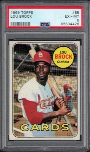 1969 Topps Lou Brock #85 card