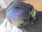 Ray Lewis Autographed Ravens F/S Eclipse Authentic Helmet-Beckett Certify