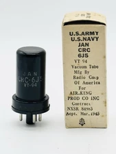 NEW Vintage NOS US ARMY RCA JAN CRC 6J5 Vacuum Electron Tube Military i3
