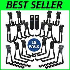 Complete 18-Piece Slatwall Hook Set - Heavy Duty Space Savers for Garage & More