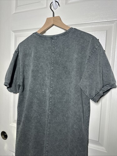 Women’s Mustard Seed Gray T-Shirt Size Small Beaded Short Sleeves 100% Cotton - Picture 11 of 13