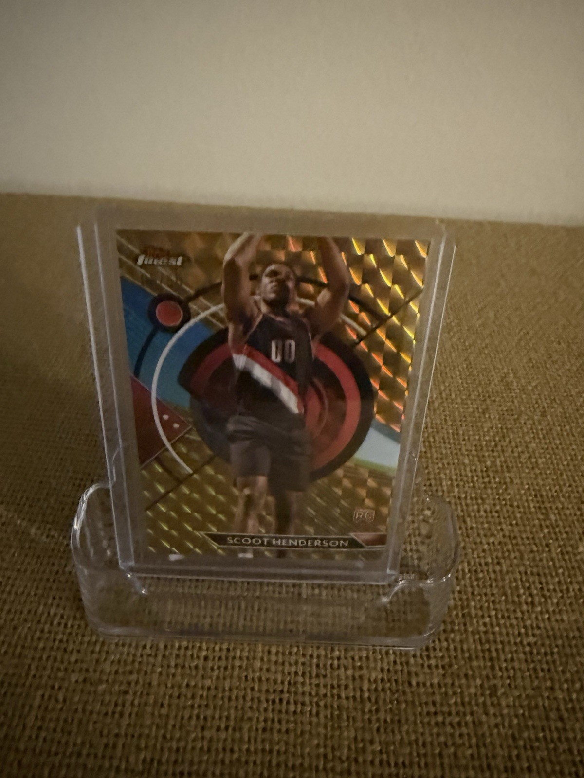2023-24 Topps Finest - Common Scoot Henderson #77 Gold Refractor /50 (RC)