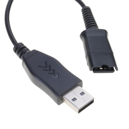 Quick Disconnect USB Cable Link Wires Headsets To Laptops And Computers - Zdjęcie 5 z 8