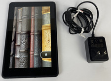 D01400 Amazon Kindle Fire 1st Gen Black Android Tablet Reset Tested Works Great