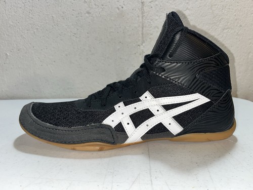 Scarpe da wrestling uomo Asics Matflex 7 nero bianco 1081A051 taglia 10,5 indossate pochissimo - Foto 4 di 10