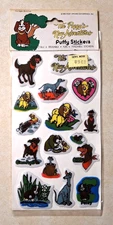 Vintage The Puppy's New Adventures Puffy Stickers 1980s 1983 Hanna Barbera NEW
