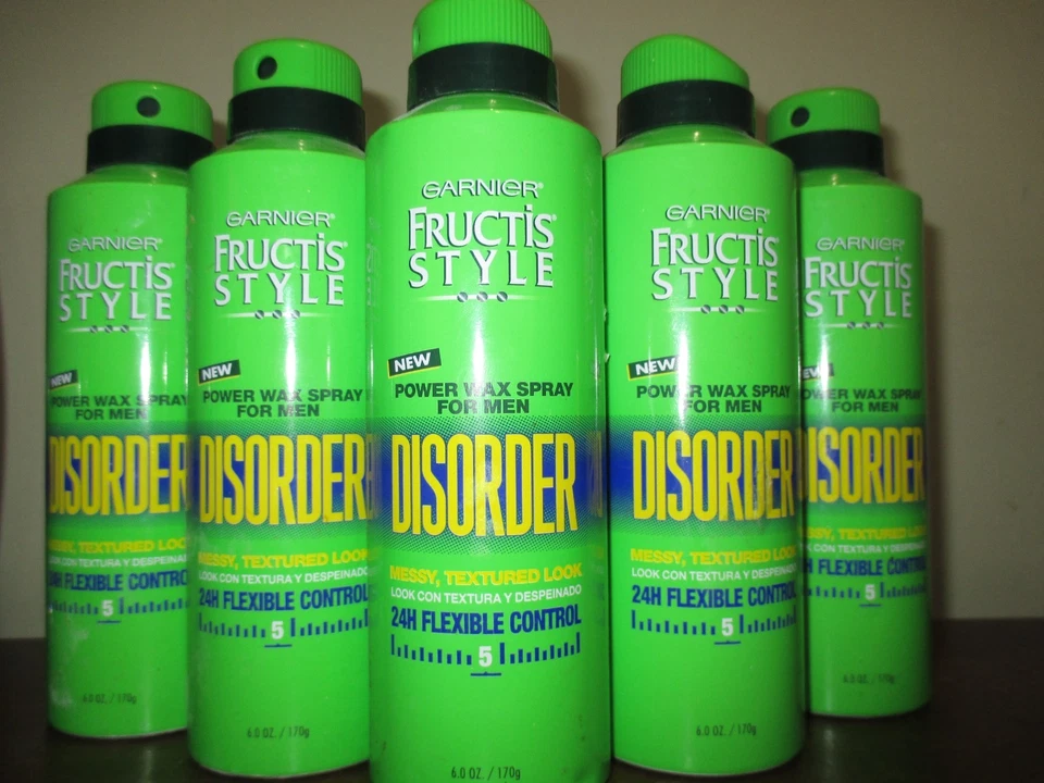 Pack of 5 GARNIER Fructis Style DISORDER Power Wax Spray For Men 6 oz - Image 1 of 1