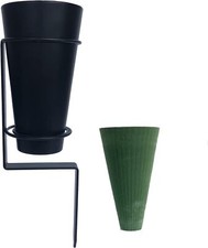 Cemetery Flower Vase with Stake Grave Vase with Floral Foam  Grave vases for C...
