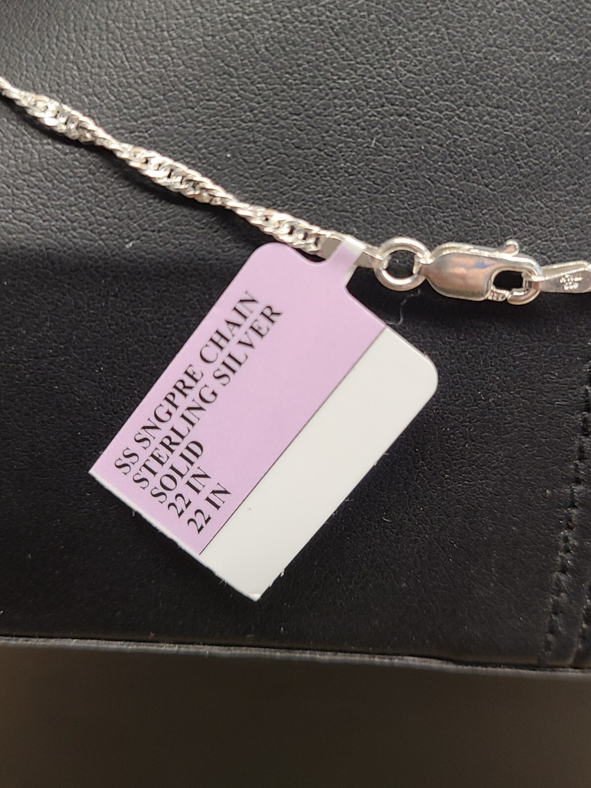 22" Solid Sterling Rope Chain - image 3