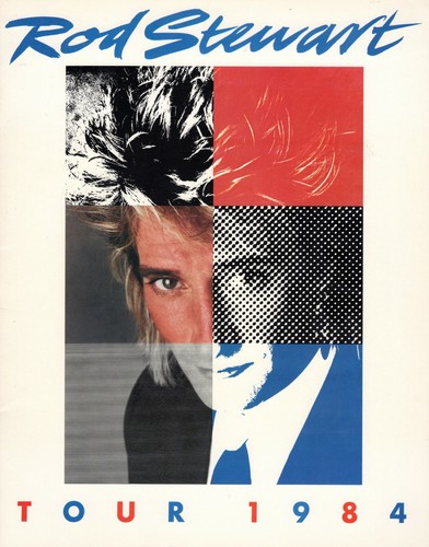 ROD STEWART 1984 CAMOUFLAGE U.S. TOUR CONCERT PROGRAM BOOK-NEAR MINT TO MINT