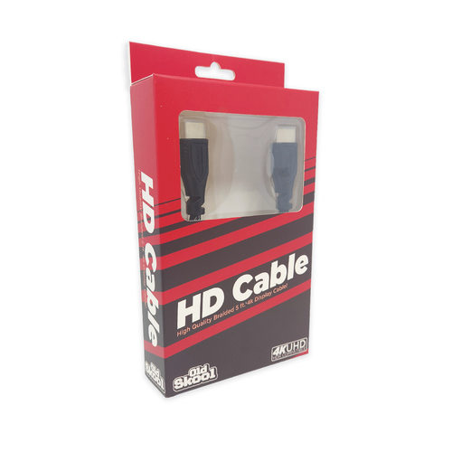 4K HDMI Braided Cable Cord for XBOX ONE 360 PS3 PS4 SWITCH HDTV 5ft - Old Skool - Picture 6 of 6
