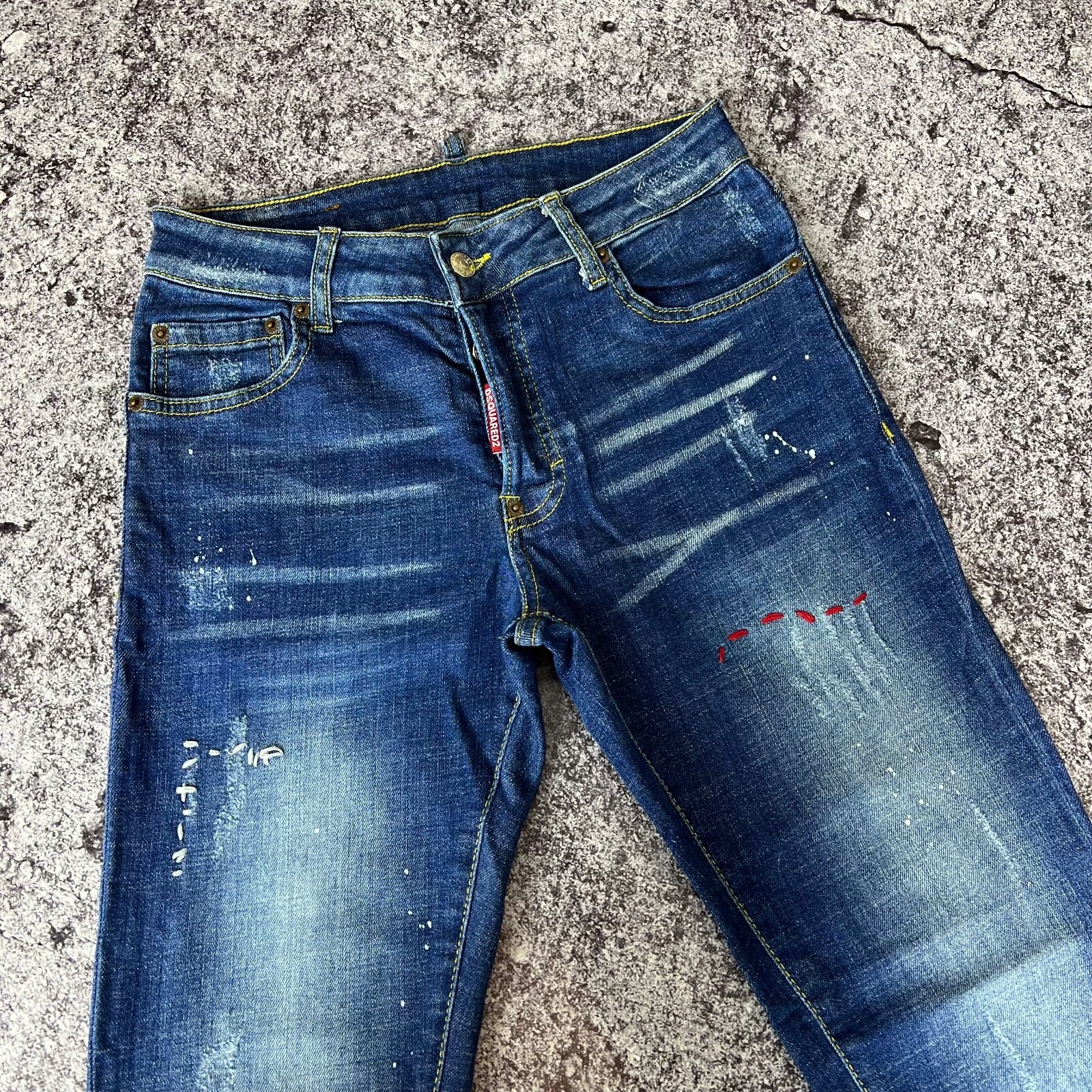 Pantalone Jeans Dsquared2 Made in Italy Blu Taglia 44