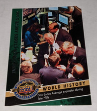 World History Dow Jones Closes 2009 Upper Deck 20th Anniversary Retrospective