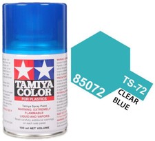 Tamiya 85072 TS-72 Clear Blue Lacquer Spray Paint 100ml - US