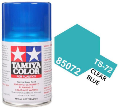 Tamiya 85072 TS-72 Clear Blue Lacquer Spray Paint 100ml - US